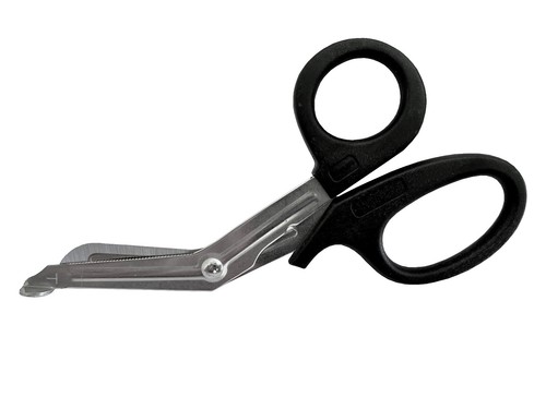 Erste hilfe schere - erste-hilfe-schere, kniegebogen