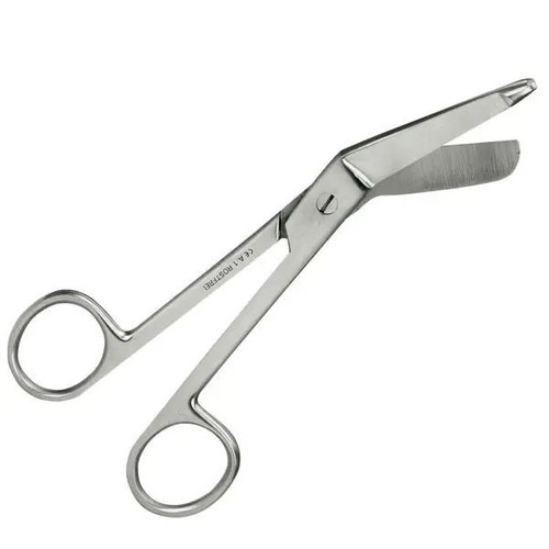 Verbandschere kniegebogen - kniegebogen, |
